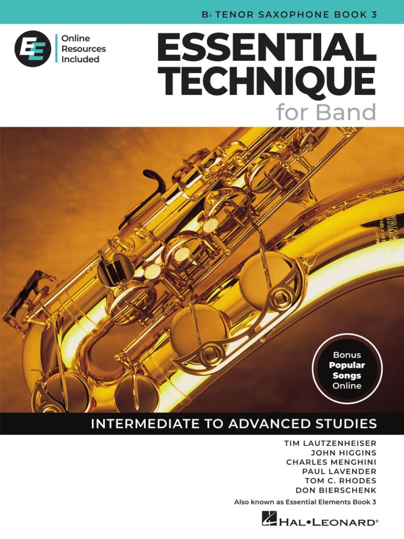 Essential Elements for Band, Book 3 with EEi (2025) - Bb Tenor Saxophone - Book/Media Online