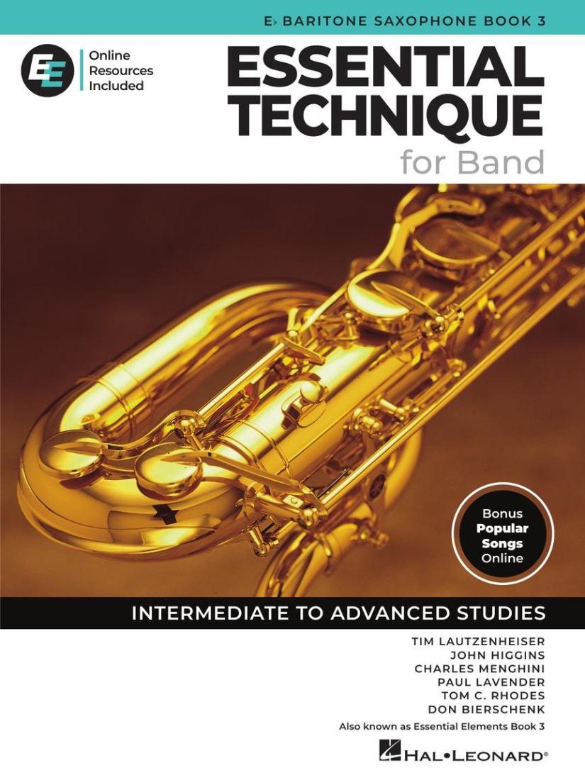 Essential Elements for Band, Book 3 with EEi (2025) - Eb Baritone Saxophone - Book/Media Online