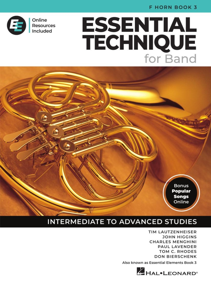 Essential Elements for Band, Book 3 with EEi (2025) - F Horn - Book/Media Online