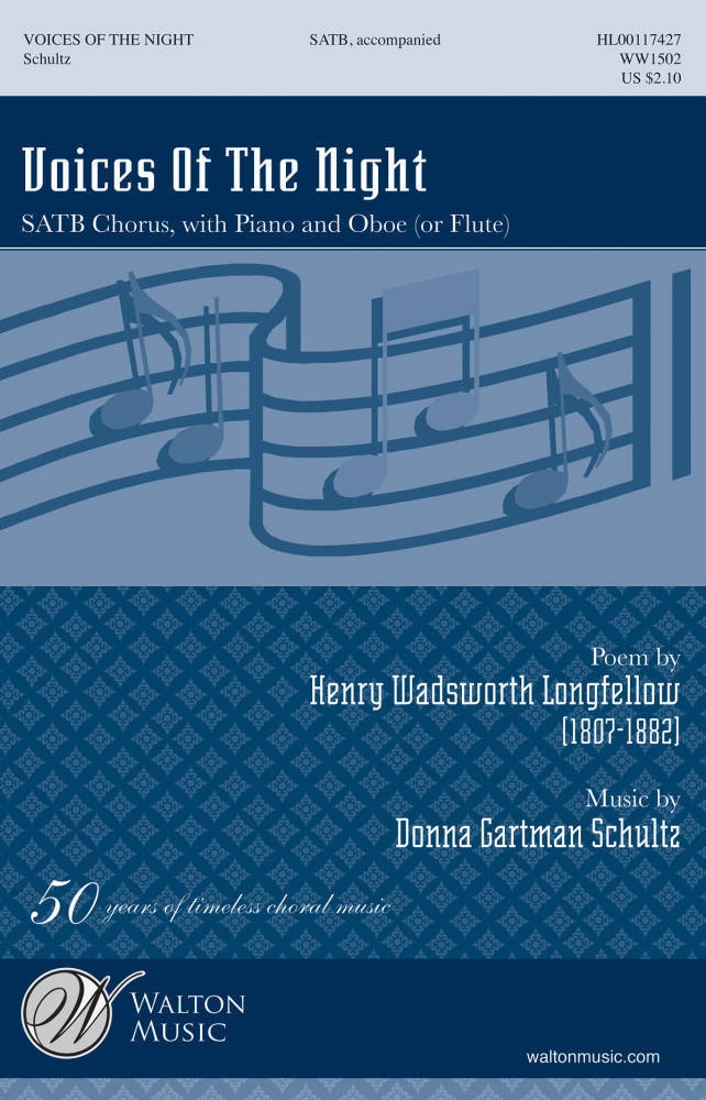 Voices Of The Night - Longfellow/Schultz - SATB