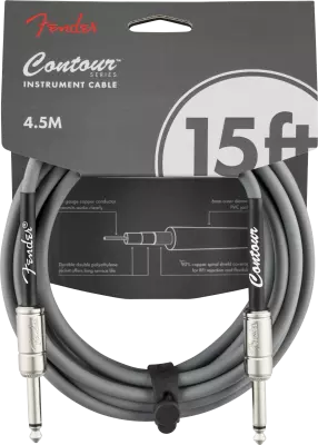 Contour Series 15\' Instrument Cable - Inca Silver