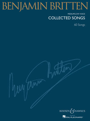Boosey & Hawkes - Benjamin Britten-Collected Songs - Walters - Medium Low Voice