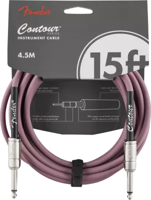 Contour Series 15\' Instrument Cable - Burgundy Mist
