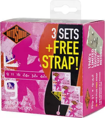 R9 Electric Nickel 9 - 42 3-Pack Plus Strap