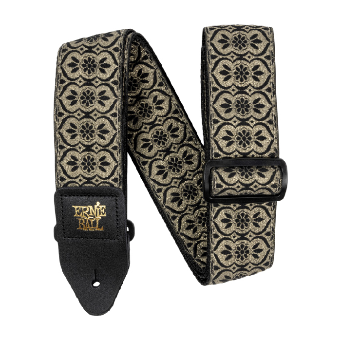 2\'\' Jacquard Guitar Strap - Golden Garden