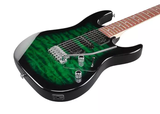 Gio GRX70QA Electric Guitar - Transparent Emerald Burst