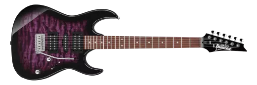 Gio GRX70QA Electric Guitar - Transparent Violet Sunburst