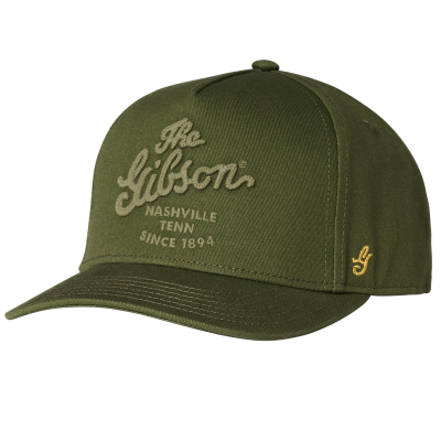 Gibson - Script Logo Structured Snapback - Olive