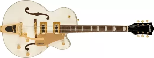 Gretsch Guitars - G5427TG Electromatic Hollow Body Single-Cut with Bigsby and Gold Hardware FSR, Laurel Fingerboard - Champagne White