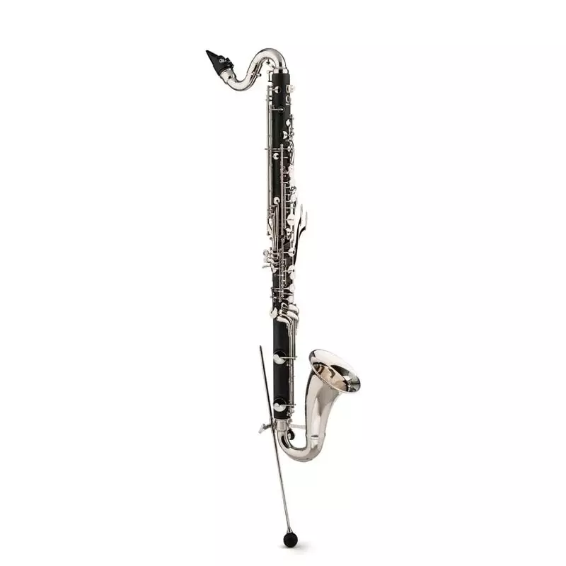 Alpha Low Eb Synthetic Student Bass Clarinet with Backpack Case - Nickel-Plated