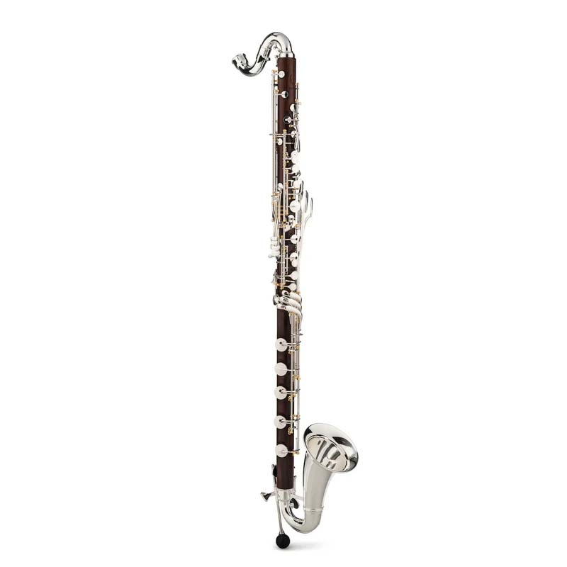 Q Series Low C Cocobolo Bass Clarinet - Silver Plated with Gold Posts