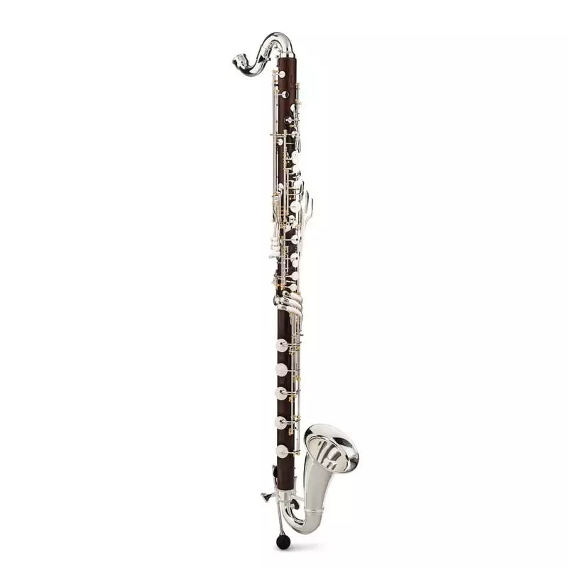 Q Series Low C Cocobolo Bass Clarinet - Silver Plated with Gold Posts