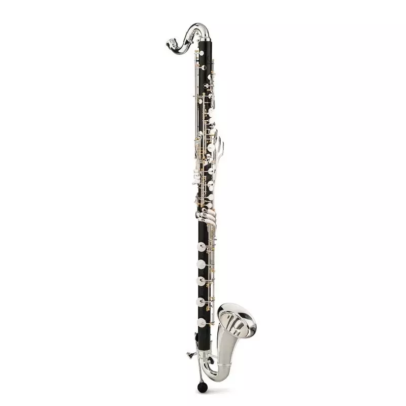 Q Series Low C Grenadilla Bass Clarinet - Silver Plated with Gold Posts