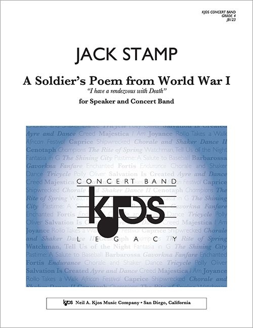 A Soldier\'s Poem from World War I - Stamp - Concert Band/Voice - Gr. 4