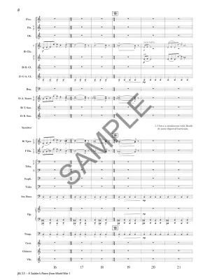 A Soldier\'s Poem from World War I - Stamp - Concert Band/Voice - Gr. 4