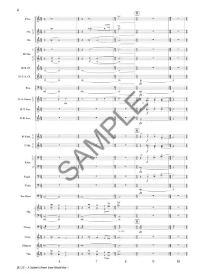 A Soldier\'s Poem from World War I - Stamp - Concert Band/Voice - Gr. 4