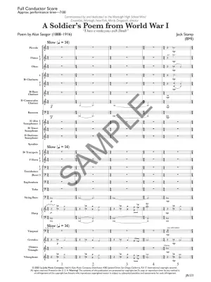 A Soldier\'s Poem from World War I - Stamp - Concert Band/Voice - Gr. 4