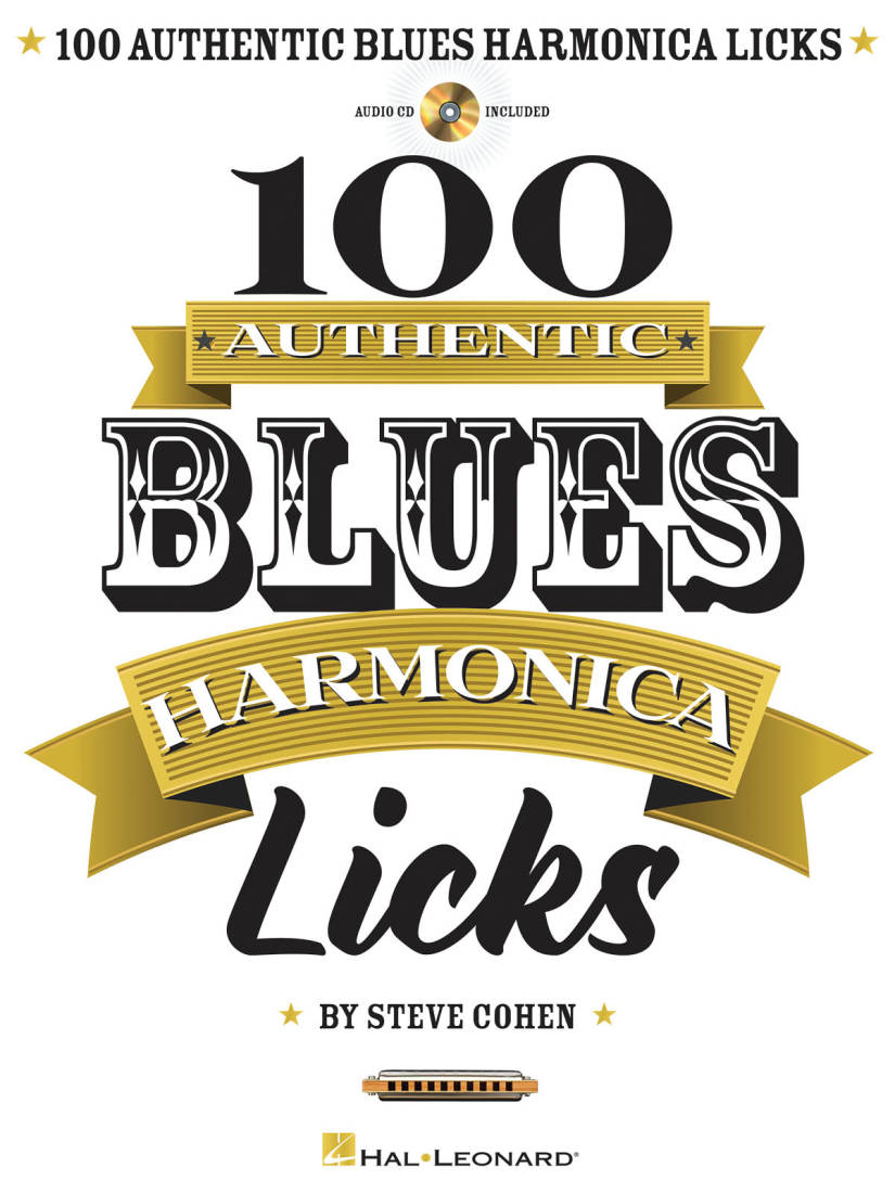 100 Authentic Blues Harmonica Licks - Cohen - Book/Audio Online