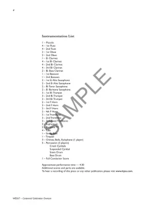 Centennial Celebration Overture - Milburn - Concert Band - Gr. 4