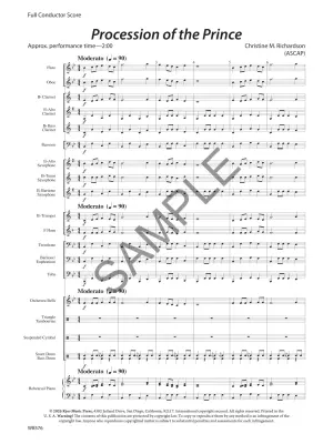 Procession of the Prince - Richardson - Concert Band - Gr. 0.5