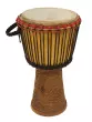 African Drums - Large African Djembe with Fully Carved Bottom - 12 x 22