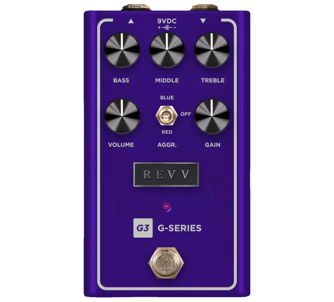 G3 V2 Distortion Pedal - Purple