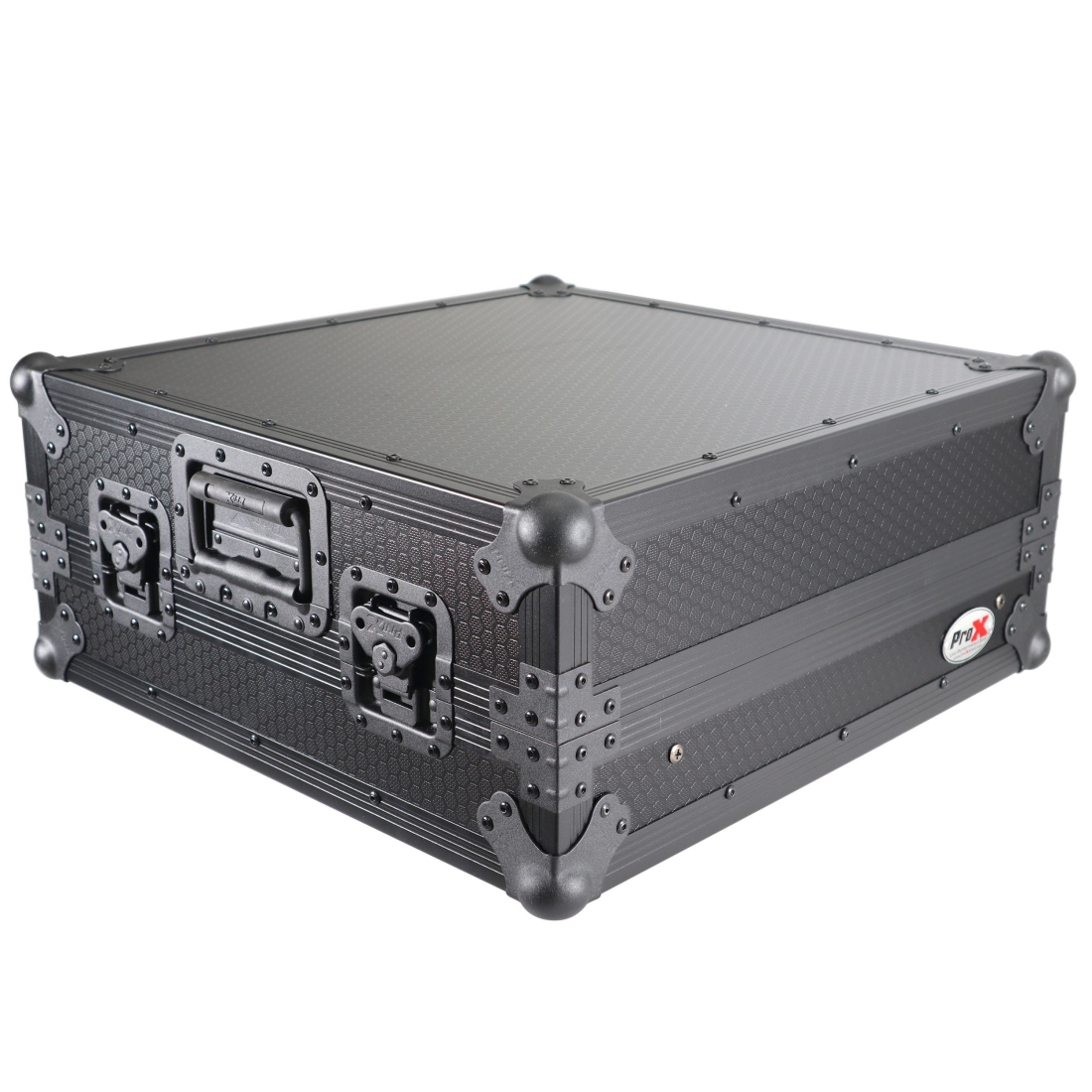 10U Top Mount 19\'\' Slanted Mixer Case - Black on Black