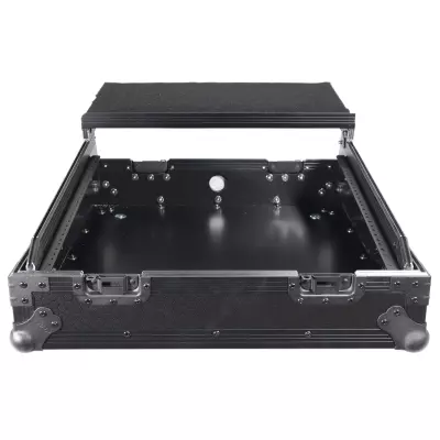10U Top Mount 19\'\' Slanted Mixer Case - Black on Black
