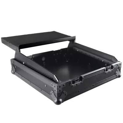 10U Top Mount 19\'\' Slanted Mixer Case - Black on Black