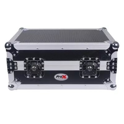 ProX - 8U Top Mount 19 Slanted Mixer Case - Black on Black