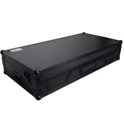 ProX - Rack Mount 19 Mixer case 7U Top Slant Removable Front Panel for Gemini CDM-4000 - Black on Black
