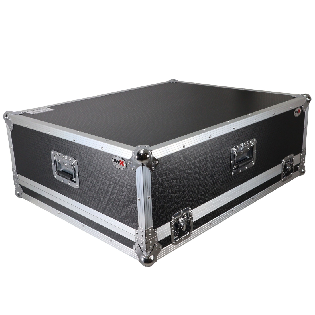 Flight Case for Allen & Heath AVANTIS with Low Profile Wheels - Silver on Black