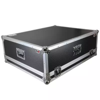 ProX - Flight Case for Allen & Heath AVANTIS with Low Profile Wheels - Silver on Black