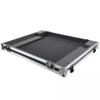 Flight Case for Allen & Heath AVANTIS with Low Profile Wheels - Silver on Black