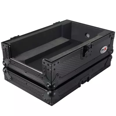 Flight Style Road Case for Pioneer DJM-S7 DJ Mixer - Black on Black