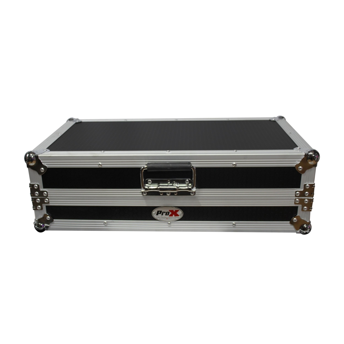 Flight Case for Numark MixTrack 3 Pro 3 and Platinum Digital Controller W-Laptop Shelf - Silver on Black