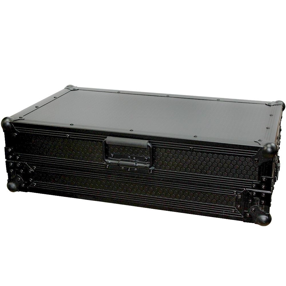 Flight Case for Numark MixTrack 3 Pro 3 and Platinum Digital Controller W-Laptop Shelf - Black on Black