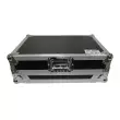 ProX - Flight Case For Pioneer DDJ-SR2 DJ Controller with Laptop Shelf and LED - Silver on Black