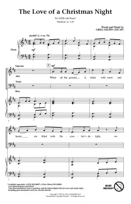 The Love of a Christmas Night - Gilpin - SATB