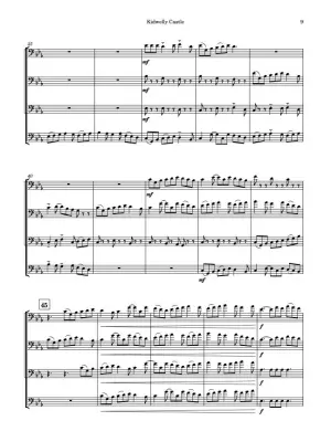 Kidwelly Castle - Baum - Trombone Quartet - Score/Parts