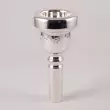 Greg Black Mouthpieces - Silver-Plated Bass Trombone Mouthpiece - 1 3\/8G