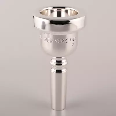 Greg Black Mouthpieces - Silver-Plated New York Symphony Tenor Trombone Mouthpiece - 5.5, Regular