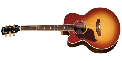 Gibson - Parlor Rosewood EC Acoustic/Electric Guitar with Hardshell Case - Rosewood Burst (Left Handed)
