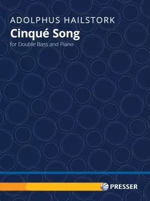 Theodore Presser - Cinque Song - Hailstork - Double Bass/Piano - Book
