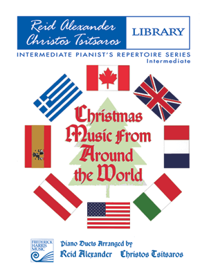 Christmas Music From Around The World - Alexander/Tsitsaros - Intermediate Piano Duets - Book