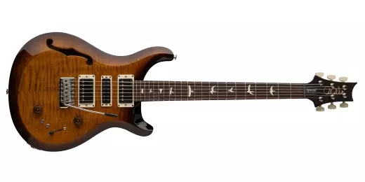 PRS Guitars - S2 Special Semi-Hollow Electric Guitar with Gigbag - Black Amber