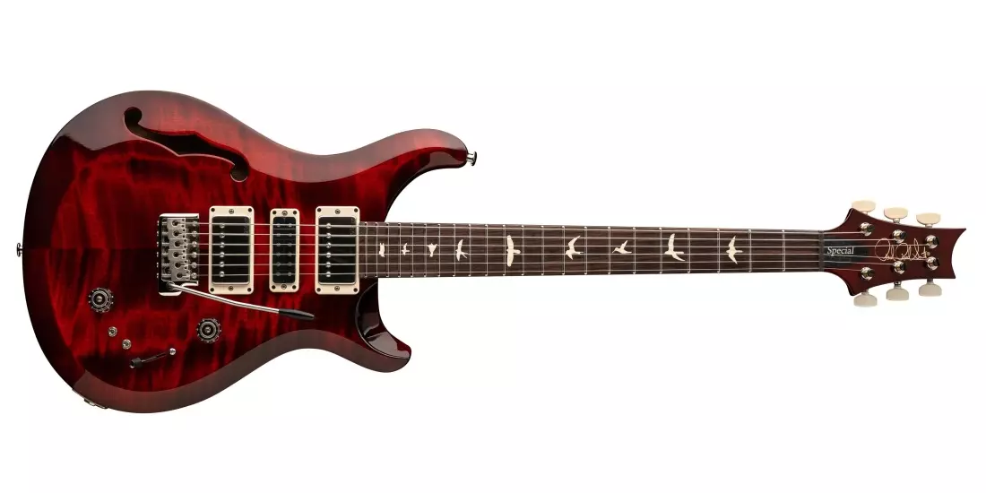 S2 Special Semi-Hollow Electric Guitar with Gigbag - Fire Red Burst