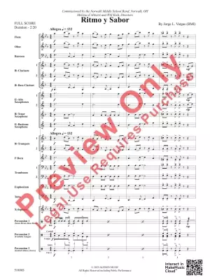 Ritmo y Sabor (Rhythm and Flavour) - Vargas - Concert Band - Gr. 2
