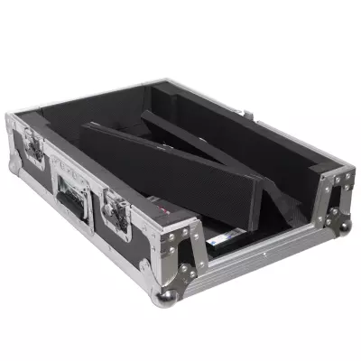 Flight Style Universal Road Case for Pioneer DJM S11 RANE SEVENTY 70 SEVENTY 72 MK2 - Silver on Black
