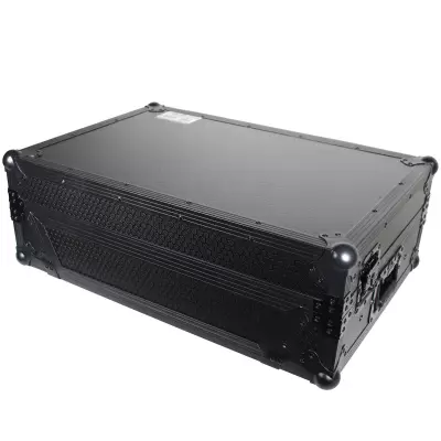 ProX - Flight Case For Denon PRIME 2 DJ Controller with Laptop Shelf - Black on Black